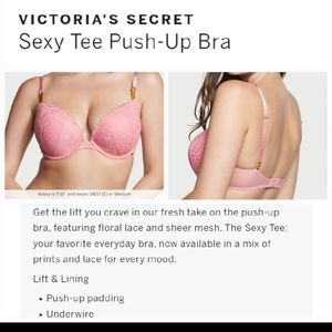 Victoria's secret sexy tee push-up bra